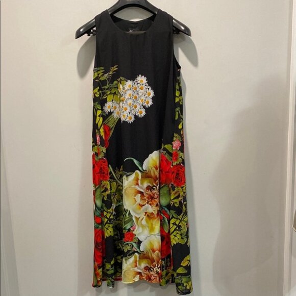 Floral Sheath Midi Dress for Weddings SMALL MEDIUM FIT - Picture 4 of 13